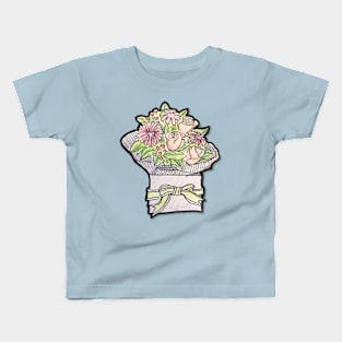 Scribble Flowers Kids T-Shirt